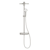 Colonne de douche Grohe, ensemble de douche thermostatique, couleur inox brossé