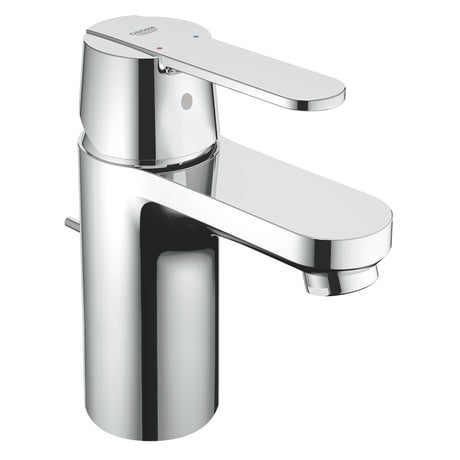 Mitigeur lavabo Grohe chromé, robinet salle de bain couleur argent, design moderne