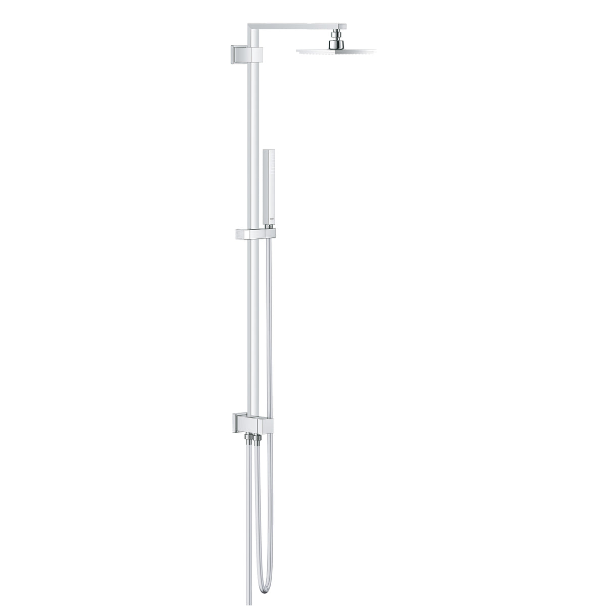 Colonne de douche Grohe, set de douche moderne, couleur chrome argenté
