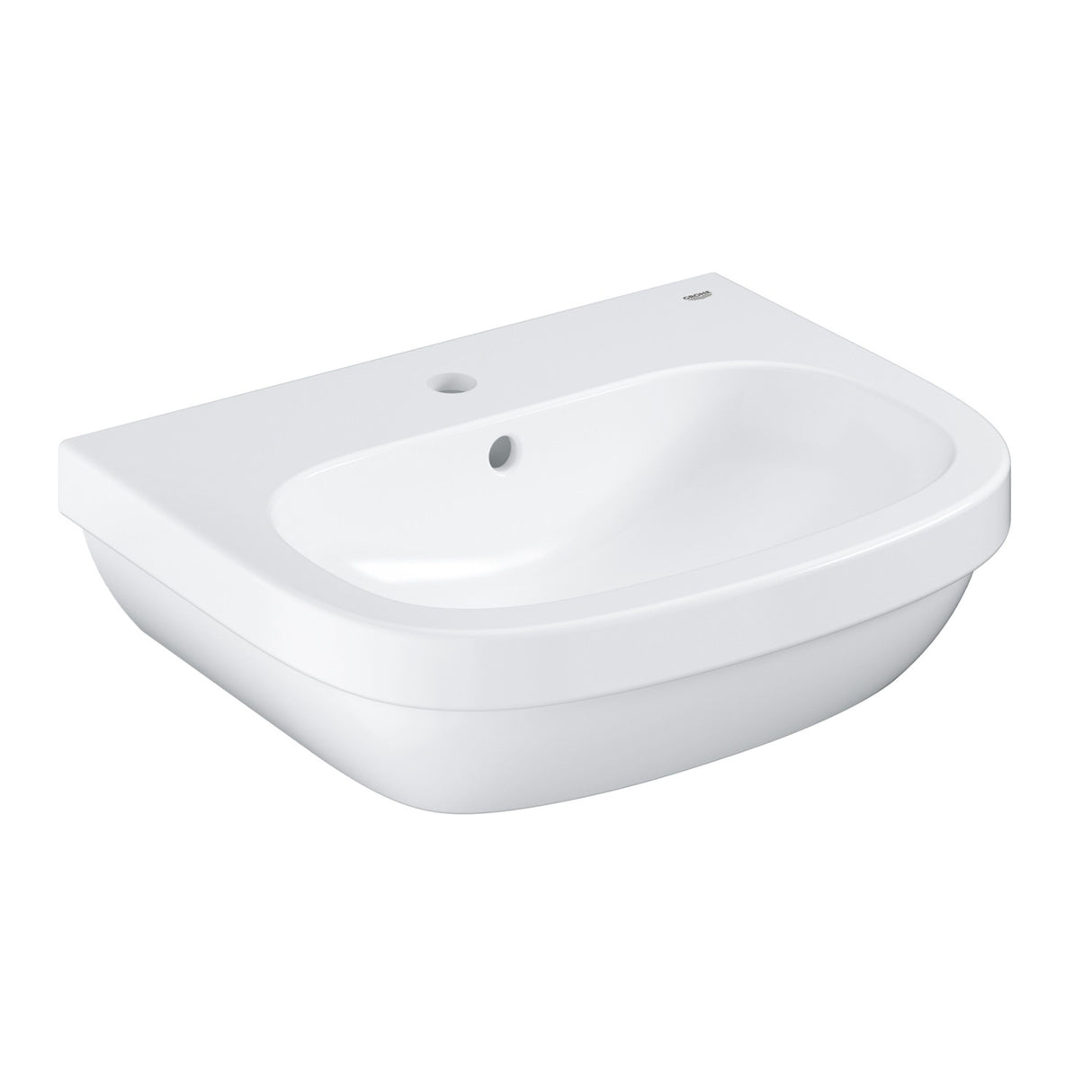 Lavabo blanc Grohe en céramique rectangulaire, design moderne, salle de bain
