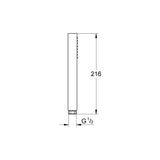 GROHE Barre de douche 60cm avec douchette Cube Stick 1 jet