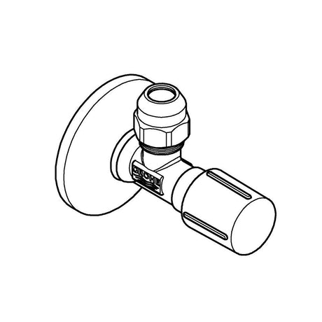 GROHE Robinet d'arrêt équerre 1/2 Nickel Brossé - 22039EN0 - Mister PRO