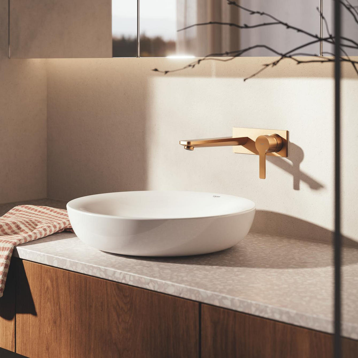 GROHE Mitigeur de lavabo mural 2 trous Lineare L