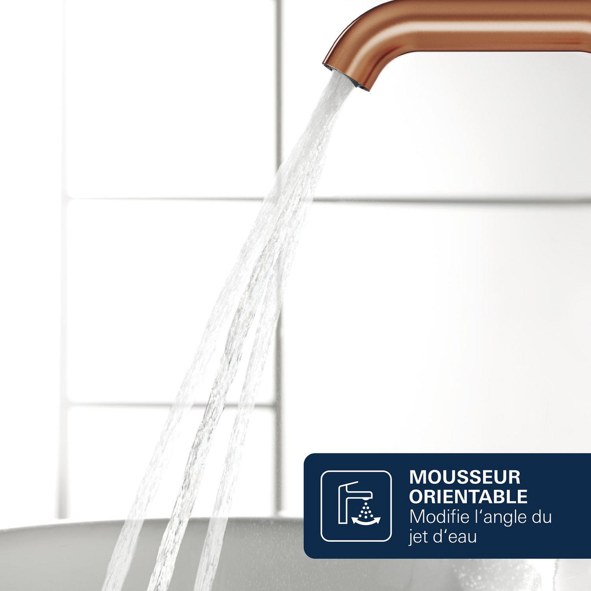 GROHE Mitigeur de lavabo mural 2 trous Lineare L