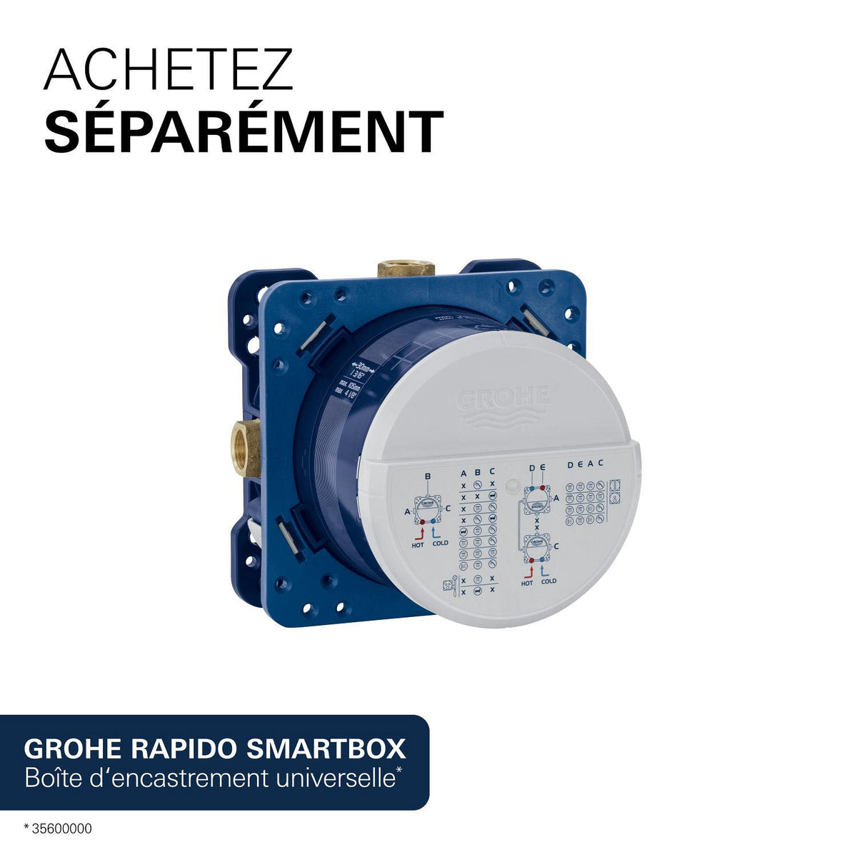 GROHE Mitigeur bain-douche monocommande 2 sorties avec inverseur Lineare - Mister PRO