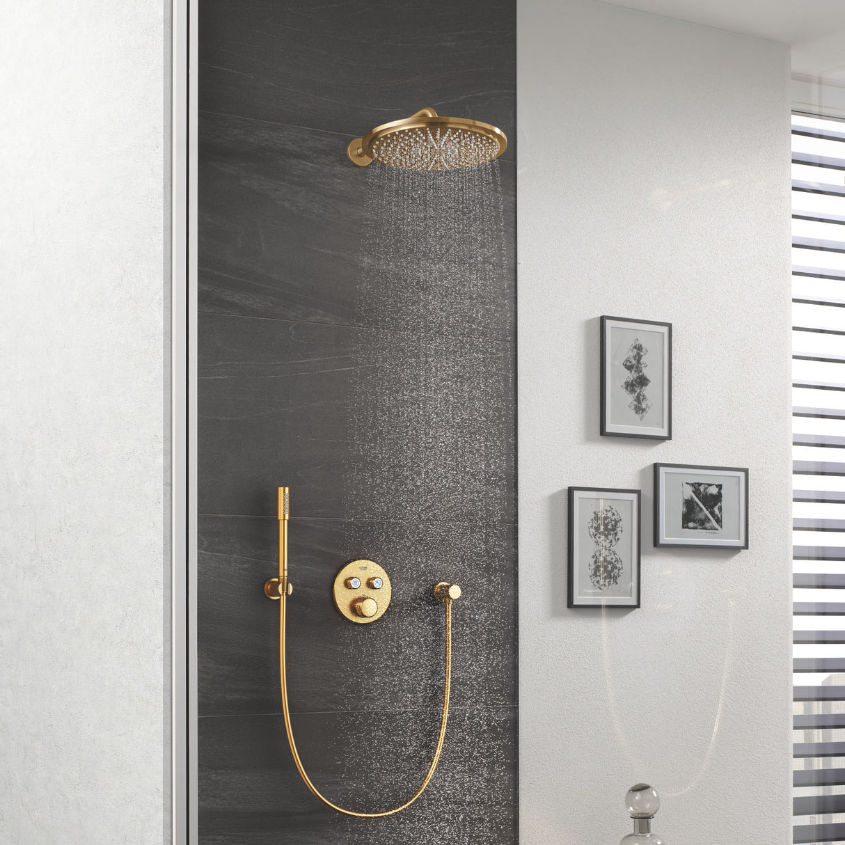 GROHE Douche de tête et bras 380mm 1 jet Rainshower Cosmopolitan 310