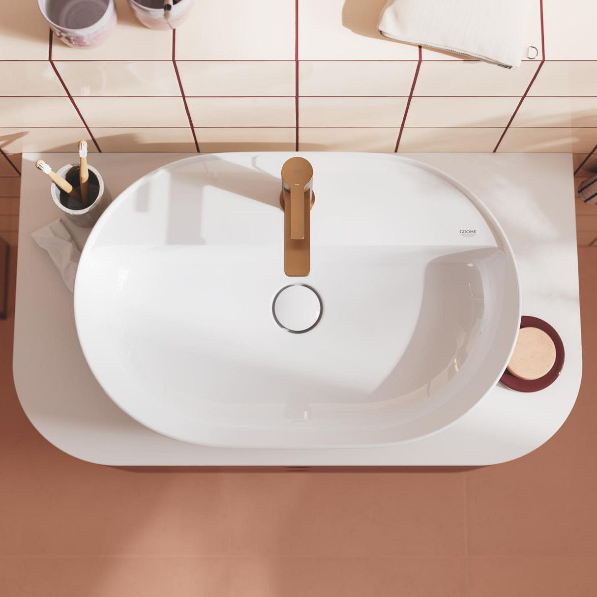 GROHE Mitigeur Lavabo Lineare taille XS avec vidage