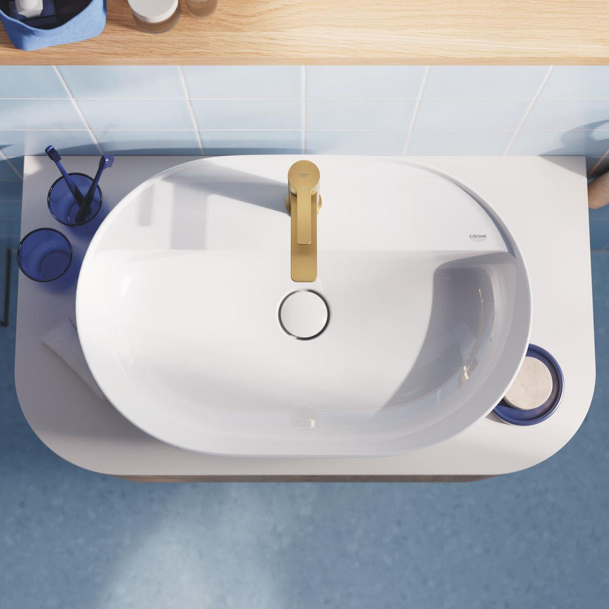 GROHE Mitigeur Lavabo Lineare taille XS avec vidage