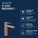 GROHE Mitigeur de lavabo monocommande Lineare Taille S sans tirette