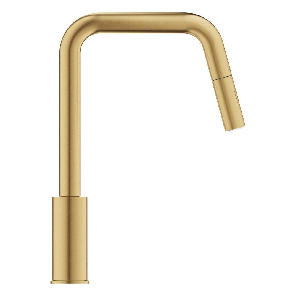 GROHE Mitigeur de cuisine monocommande avec douchette Start Cool Sunrise brossé