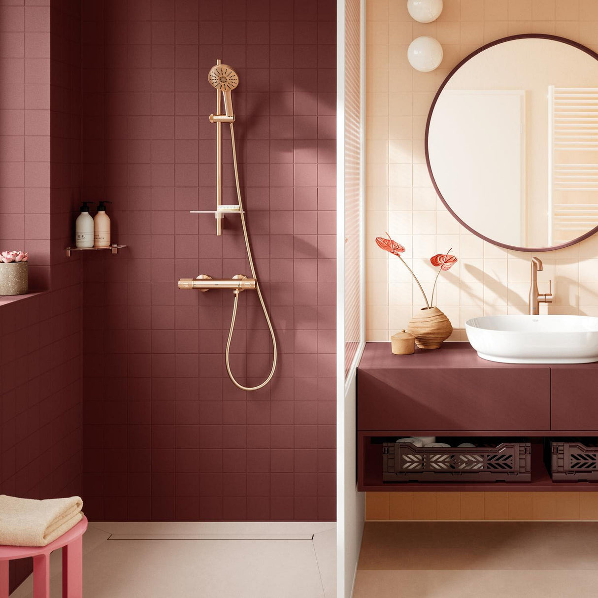 GROHE Ensemble de douche 3 jets Vitalio Joy+ 120