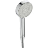 Colonne de douche Ø26cm hauteur ajustable CERATHERM T25 Chrome et blanc
