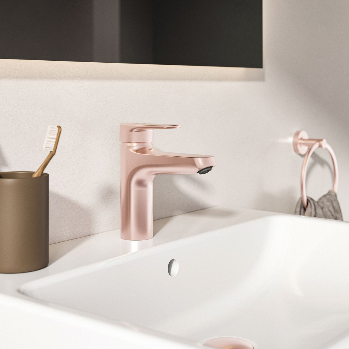 Mitigeur de lavabo avec bonde Click-Clack ALU+