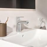 Mitigeur de lavabo avec bonde Click-Clack ALU+