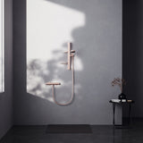 Set de douche avec mitigeur thermostatique, barre 60cm et douchette Ø10cm 2 jets CERATHERM ALU+