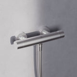 Set de douche avec mitigeur thermostatique, barre 60cm et douchette Ø10cm 2 jets CERATHERM ALU+