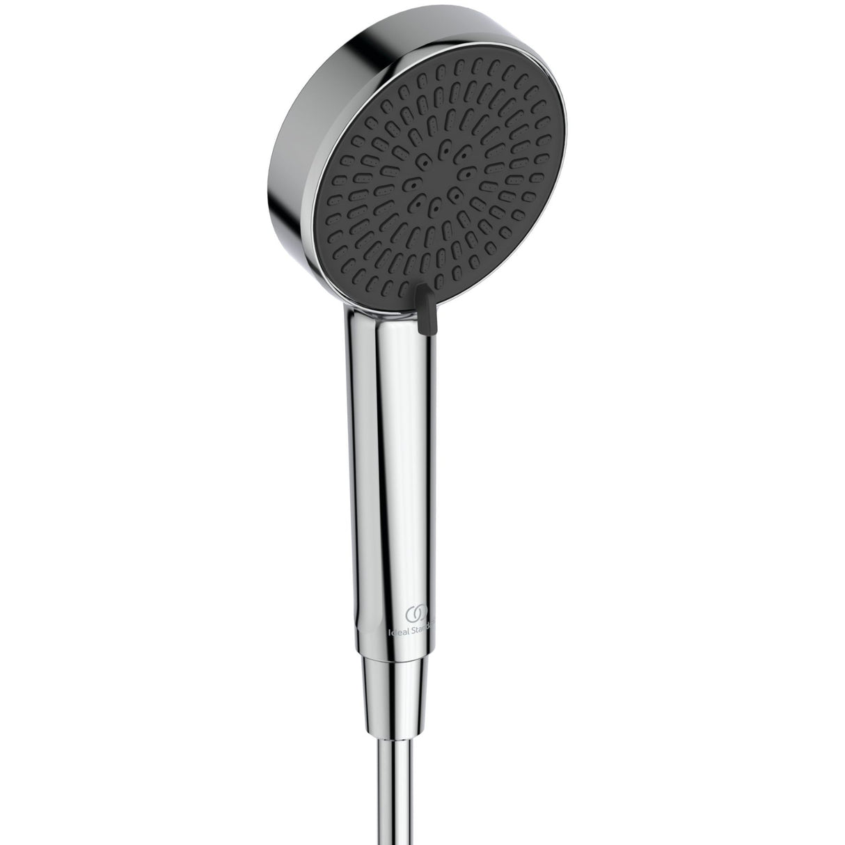 Set de douche avec barre 60cm et douchette Ø10 2 jets IDEALRAIN ALU+ chrome et noir