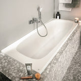 Baignoire rectangulaire 170x70 cm i.life acrylique blanche