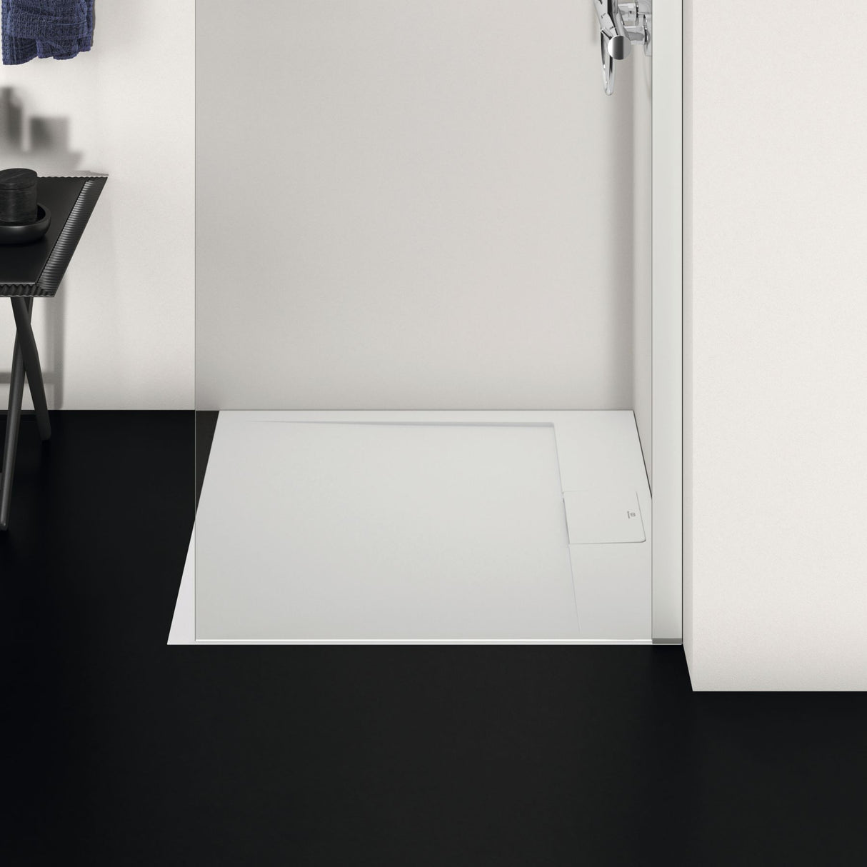 Receveur de douche résine UFS i.life UltraFlat S blanc