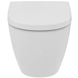 Pack WC suspendu caréné i.life O avec abattant recouvrant declipsable blanc
