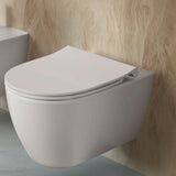 Pack WC suspendu caréné i.life O avec abattant slim declipsable blanc