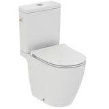 Pack WC au sol caréné i.life O Vortex avec abattant slim declipsable blanc