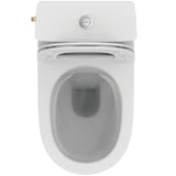 Pack WC au sol caréné i.life O Vortex avec abattant slim declipsable blanc