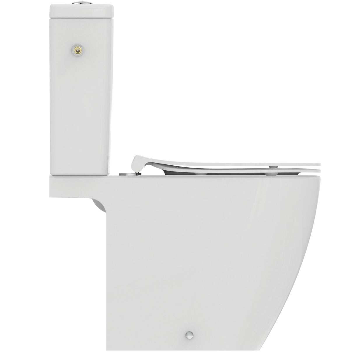Pack WC au sol caréné i.life O Vortex avec abattant slim declipsable blanc