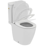 Pack WC au sol caréné i.life O Vortex avec abattant slim declipsable blanc