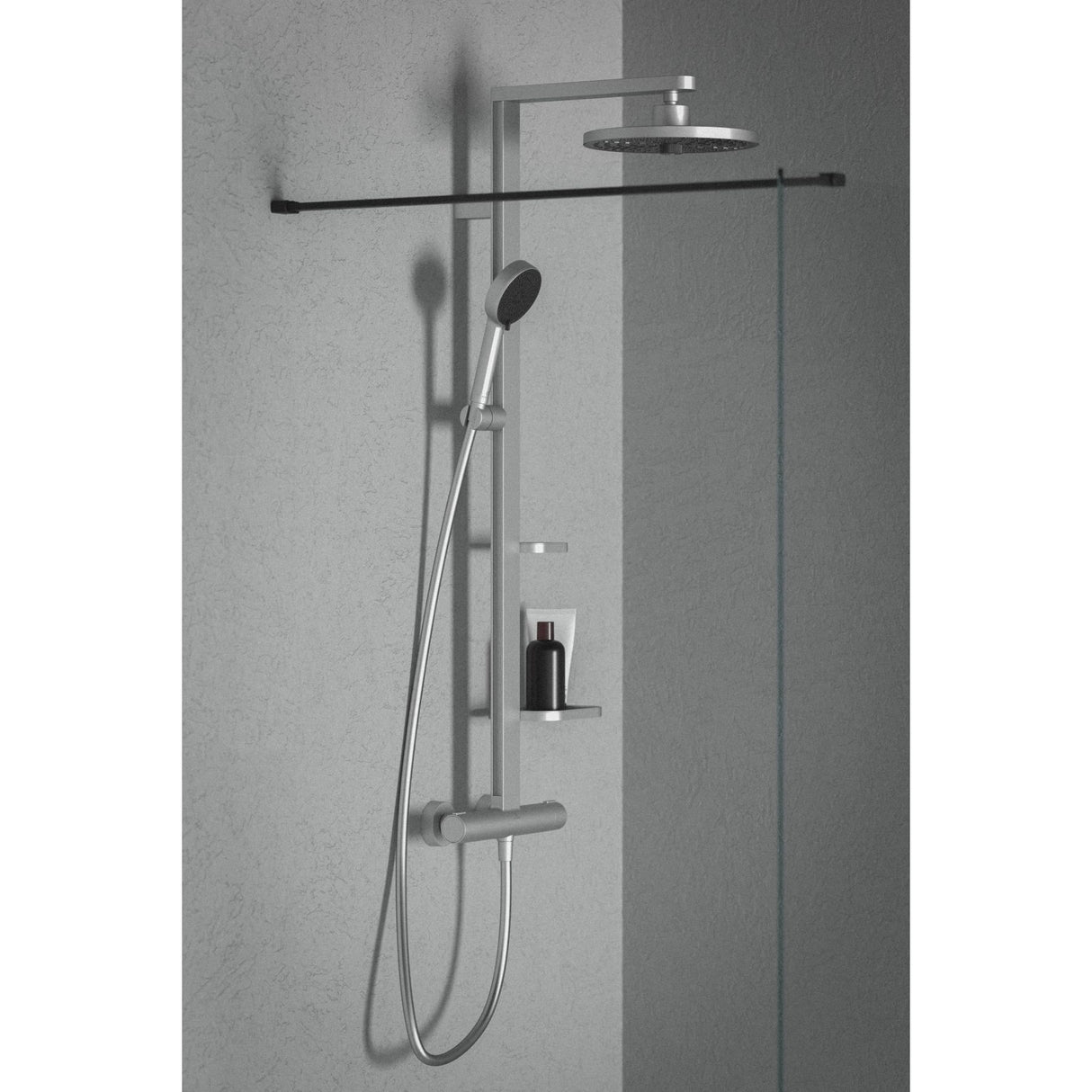 Colonne de douche thermostatique Alu+