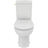 Pack WC au sol sans bride caréné 2,5/4L TIRSO + avec abattant frein de chute déclipsable