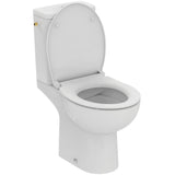 Pack WC au sol sans bride caréné 2,5/4L TIRSO + avec abattant frein de chute déclipsable