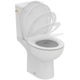 Pack WC au sol sans bride caréné 2,5/4L TIRSO + avec abattant frein de chute déclipsable