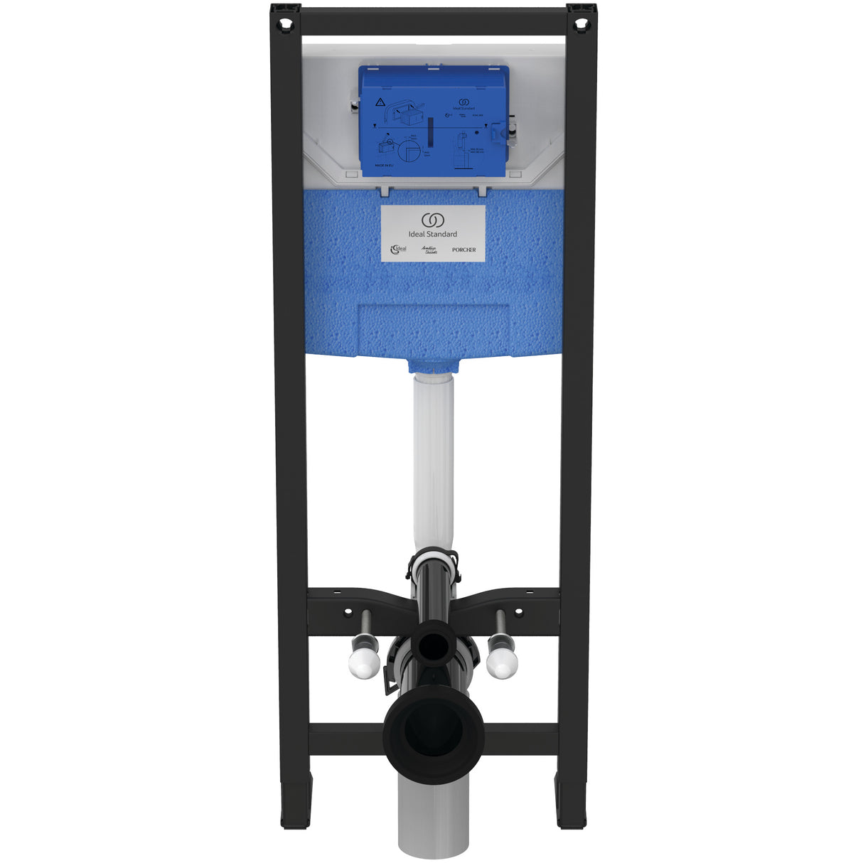 Idéal Standard - Pack WC suspendu i.life O recouvrant + bâti support autoportant et plaque de commande