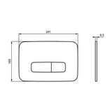Idéal Standard - Pack WC suspendu i.life O slim + bâti support autoportant et plaque de commande