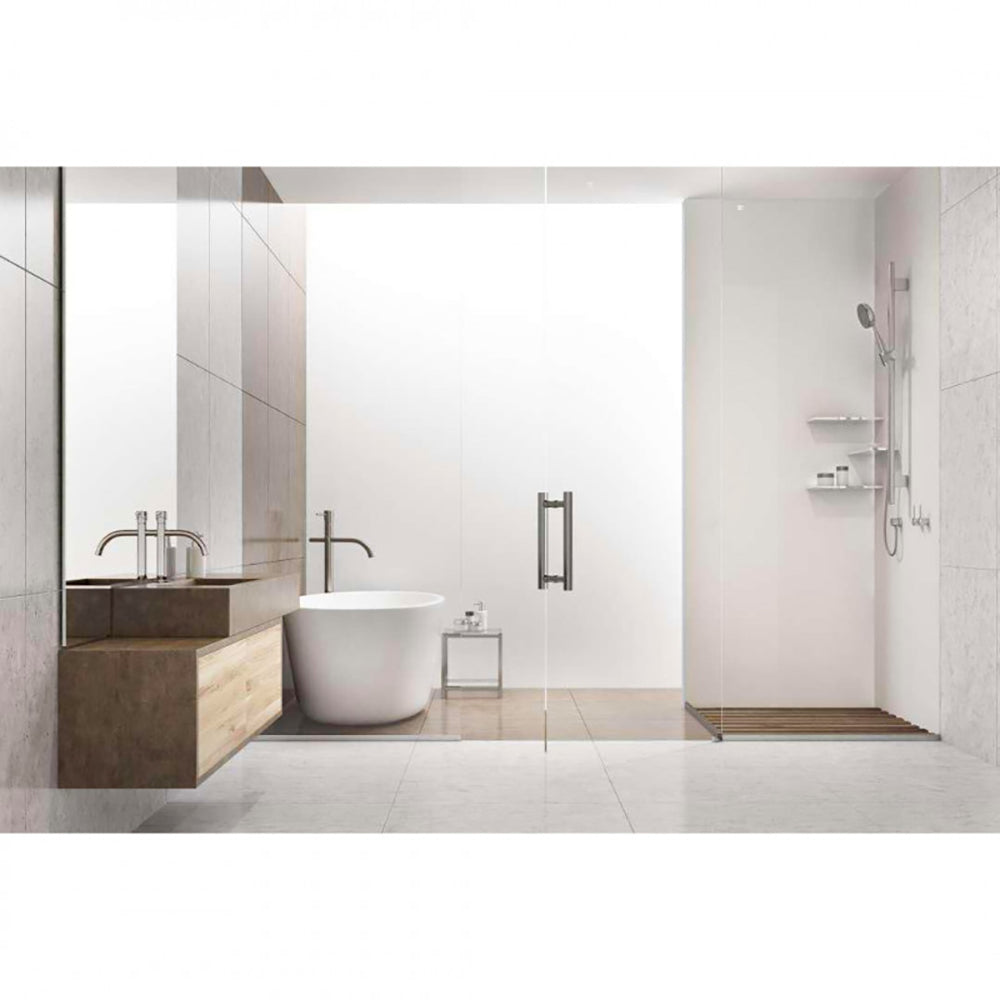 Panneau mural douche PREPANEL - Couleur Unie Blanc - Finition Mat