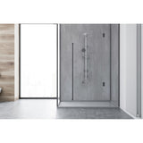 Panneau mural douche autoportant NICHEPANEL - Décor Béton Gris - Finition Mat