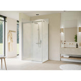 Panneau mural douche PREPANEL - Décor Marbre Blanc - Finition Mat