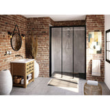 Panneau mural douche PREPANEL - Décor Béton Gris - Finition Mat