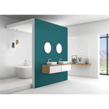 Panneau mural douche VIPANEL - Couleur Unie lagon - Finition velvet