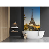 Panneau mural douche VIPANEL - Paysage urbain Paris - Finition brillant