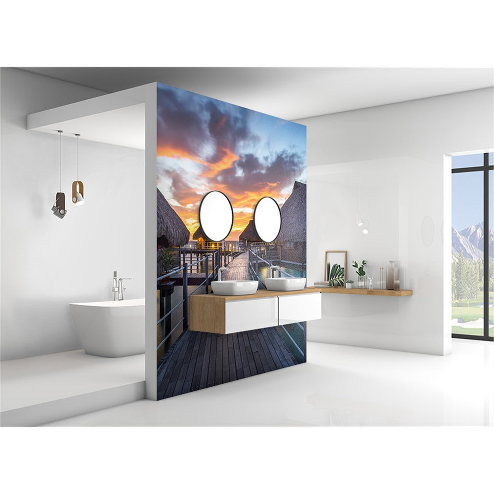 Panneau mural douche VIPANEL - Paysage urbain Bora Bora - Finition brillant