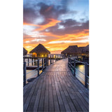 Panneau mural douche VIPANEL - Paysage urbain Bora Bora - Finition brillant