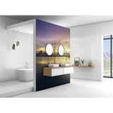 Panneau mural douche VIPANEL - Paysage urbain Skyline Dubaï - Finition brillant
