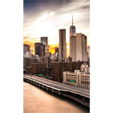 Panneau mural douche VIPANEL - Paysage urbain Skyline Brooklyn - Finition brillant