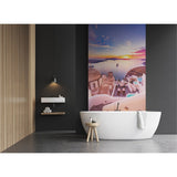 Panneau mural douche VIPANEL - Paysage urbain Grèce - Finition brillant