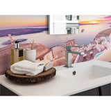 Panneau mural douche VIPANEL - Paysage urbain Grèce - Finition brillant