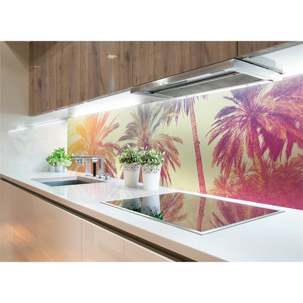 Panneau mural douche VIPANEL - Inspiration nature Palmier - Finition brillant