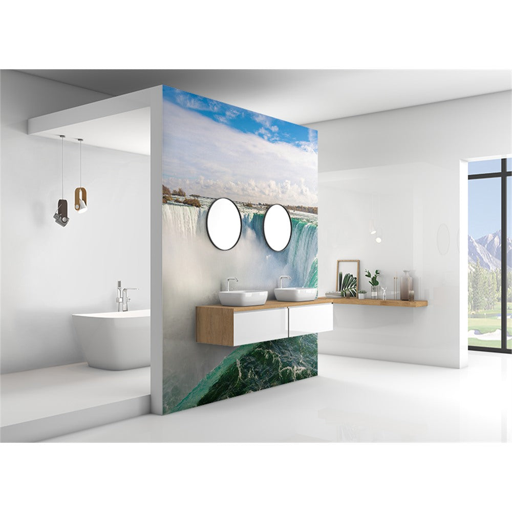 Panneau mural douche VIPANEL - Inspiration nature chute du niagara - Finition brillant