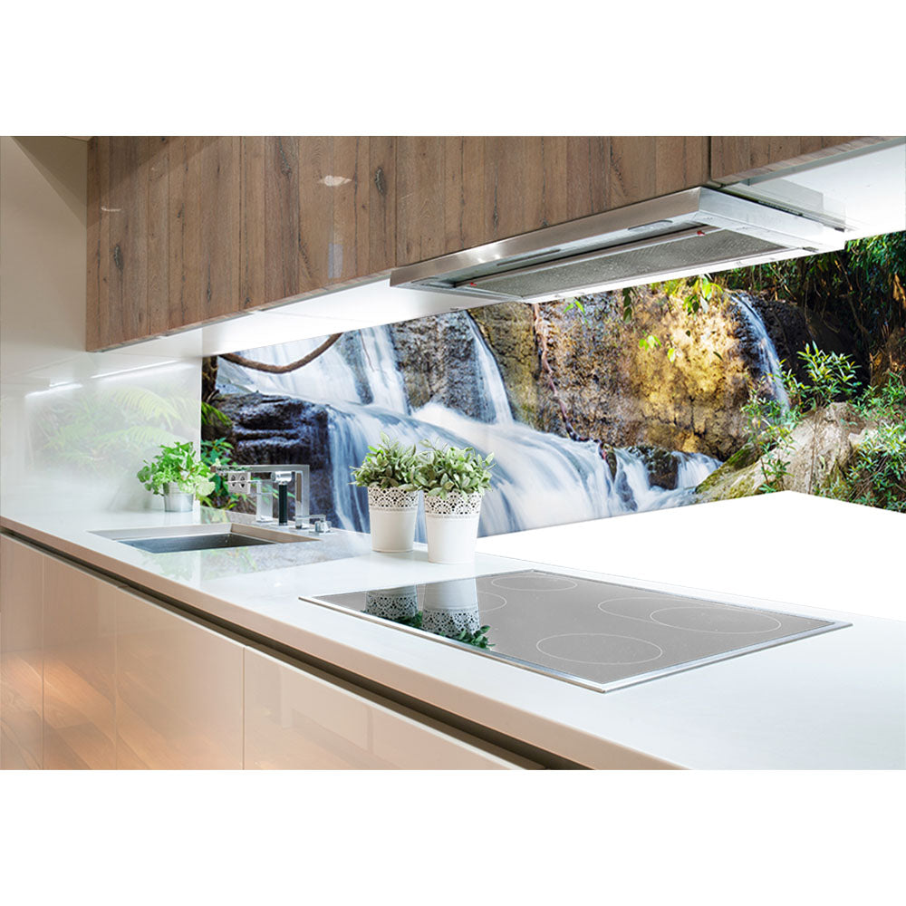 Panneau mural douche VIPANEL - Inspiration nature chute eau 1 - Finition brillant